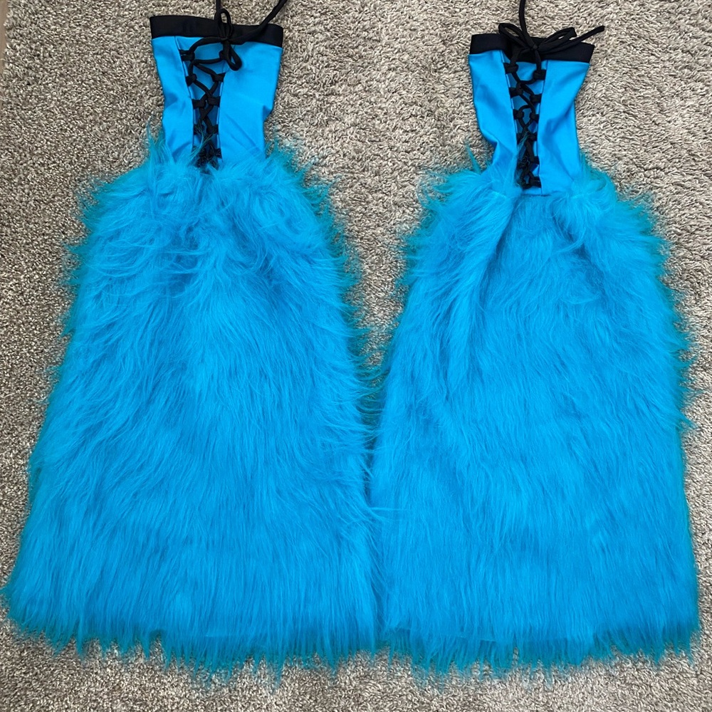 Custom made Etsy Fluffies/leg warmers